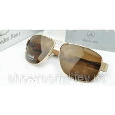  Сонцезахисні окуляри Mercedes (618) золота оправа