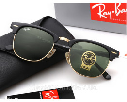  Чоловічі сонцезахисні окуляри RAY BAN 3016 clubmaster black LUX