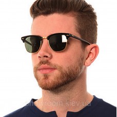  Чоловічі сонцезахисні окуляри RAY BAN 3016 clubmaster black LUX