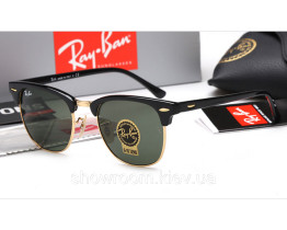  Жіночі сонцезахисні окуляри RAY BAN 3016 clubmaster black LUX