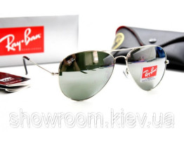  Жіночі сонцезахисні окуляри Rb aviator silver mirror (2906)