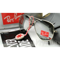  Жіночі сонцезахисні окуляри Rb aviator silver mirror (2906)