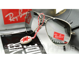  Жіночі сонцезахисні окуляри Rb aviator silver mirror (2906)