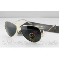 Женские солнцезащитные очки RAY BAN aviator gold (2905)