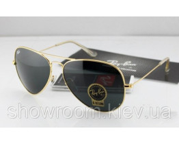  Жіночі сонцезахисні окуляри RAY BAN aviator gold (2905)