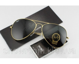  Жіночі сонцезахисні окуляри RAY BAN aviator gold (2905)