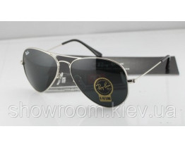 Мужские солнцезащитные очки RAY BAN aviator silver (2904)