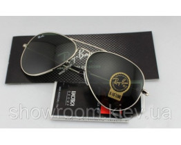 Мужские солнцезащитные очки RAY BAN aviator silver (2904)