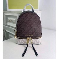 Женский брендовый рюкзак Michael Kors Rhea Zip mini (1224) Lux