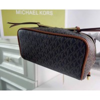 Женский брендовый рюкзак Michael Kors Rhea Zip mini Brown Lux