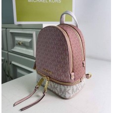 Женский брендовый рюкзак Michael Kors Rhea Zip mini Rose Lux