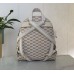Женский кожаный брендовый рюкзак Michael Kors Rhea Zip (1234) White Lux