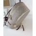 Женский кожаный брендовый рюкзак Michael Kors Rhea Zip M white Lux