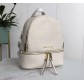 Жіночий шкіряний брендовий рюкзак Michael Kors Rhea Zip G White Lux