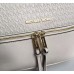 Женский кожаный брендовый рюкзак Michael Kors Rhea Zip G White Lux