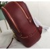 Женский кожаный брендовый рюкзак Michael Kors Rhea Zip G Bordeaux Lux
