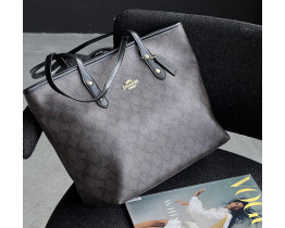 Сумка шоппер Coach City Tote brown (1386-2)