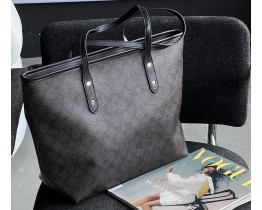 Сумка шоппер Coach City Tote brown (1386-2)