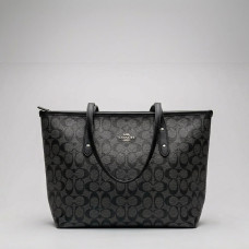 Женская брендовая сумка шоппер Coach City Tote grey (1386-3)