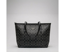 Жіноча брендова сумка шопер Coach City Tote grey (1386-3)