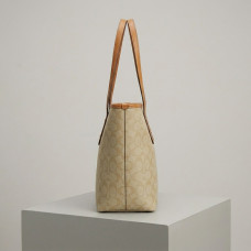 Сумка шоппер Coach City Tote light brown (1386-4)