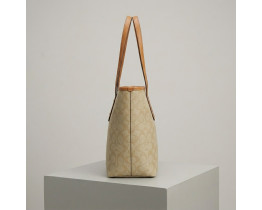 Сумка шоппер Coach City Tote light brown (1386-4)