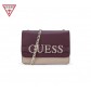 Женская брендовая сумка Guess (W800SS) бордовая