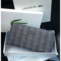  Чоловічий гаманець Lacoste на блискавці (А7) grey