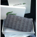  Чоловічий гаманець Lacoste на блискавці (А7) grey