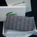  Чоловічий гаманець Lacoste на блискавці (А7) grey