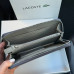  Чоловічий гаманець Lacoste на блискавці (А7) grey