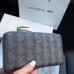  Чоловічий гаманець Lacoste на блискавці (А7) grey