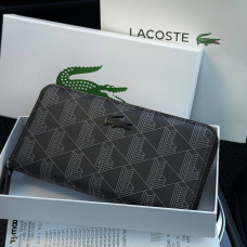  Чоловічий гаманець Lacoste на блискавці (А7) black