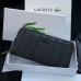  Чоловічий гаманець Lacoste на блискавці (В3) black